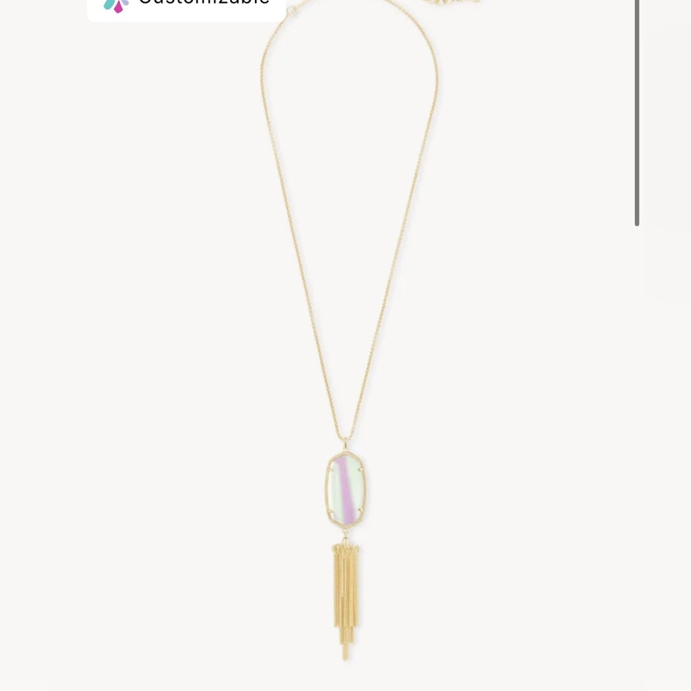 Rayne Gold Long Pendant Necklace